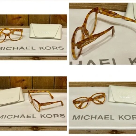 Michael Kors 6pc Set: Mercer Satchel, Wallet, Card Case, Glasses, Dust Bag Twill - Picture 14 of 16